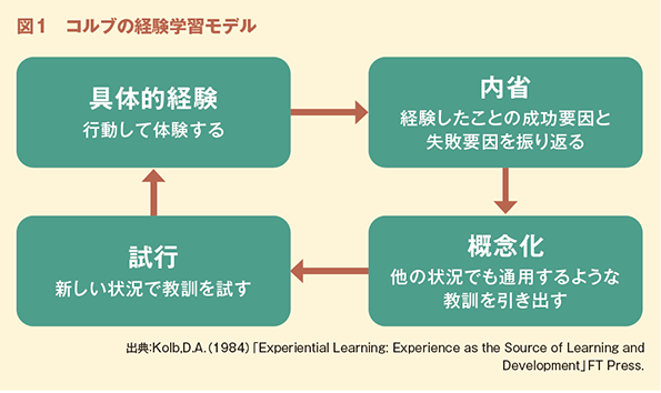 図1　コルブの経験学習モデル