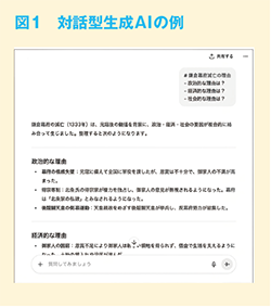 図1　対話型生成AIの例