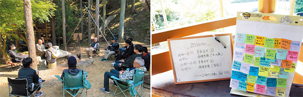 フクシンは、MAEYAMA FIELDで幹部向けの「未来会議」を実施。率直な意見交換が行われ、会社の方向性について議論を深めた。